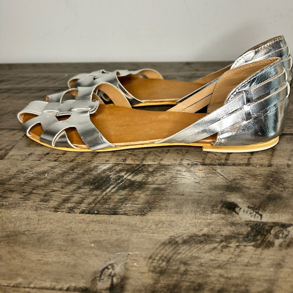 ASOS Fisherman Silver Sandals NWOT